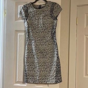 Diane von furstenberg black and white dress